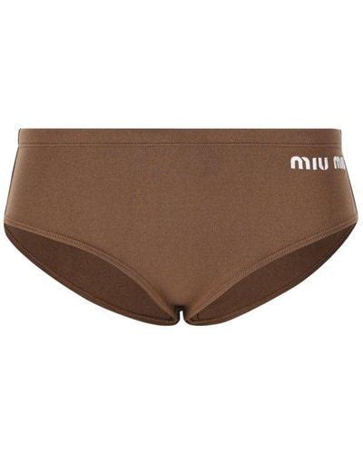 miu miu swimsuit|Brown Swimsuit .